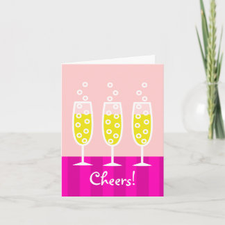 Tarjeta Champagne Notecard