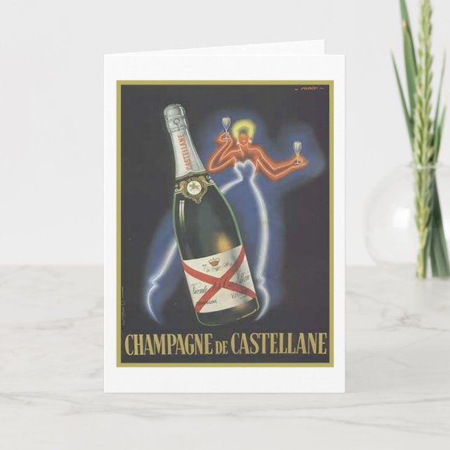 Tarjeta Champaña de Castellane (Anverso)