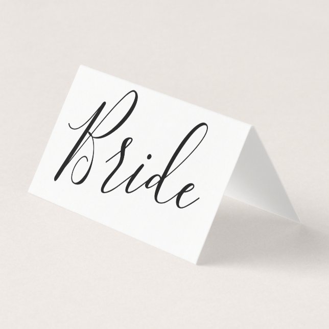 Tarjeta Change Font - Custom Bride (Anverso)