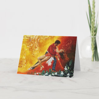 Tarjeta Chapoteo anaranjado