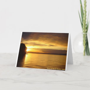 Tarjeta Chapoteo de oro Notecard