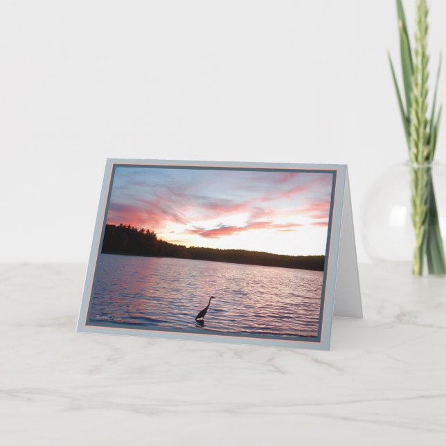 Tarjeta Charca de Walden: Garza (Anverso)