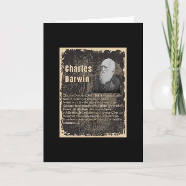 Tarjeta Charles Darwin (Anverso)
