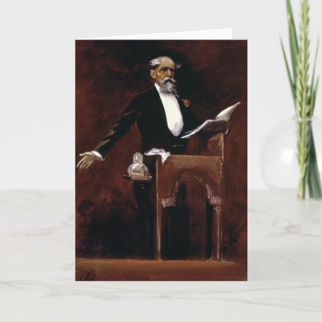 Tarjeta Charles Dickens (Anverso)