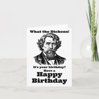 Tarjeta Charles Dickens Birthday