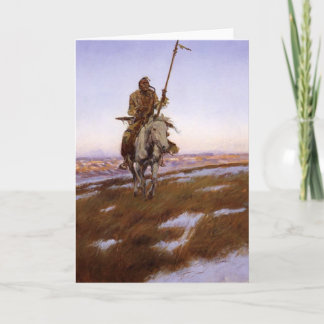 Tarjeta Charles Marion Russell - Cree Indian