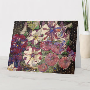 Tarjeta Charles Rennie Mackintosh - Petunias