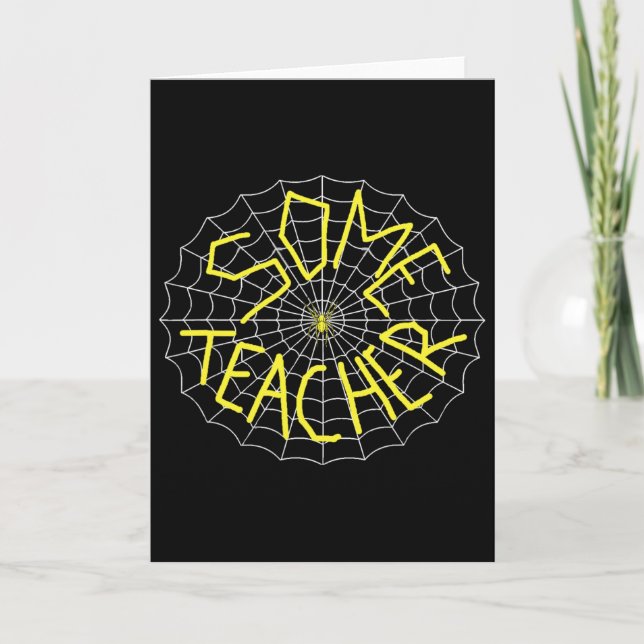 Tarjeta Charlotte's Some Teacher Spider Web  (Anverso)