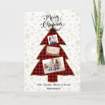 Charm Red Buffalo Gold Tu Foto Feliz Navidad