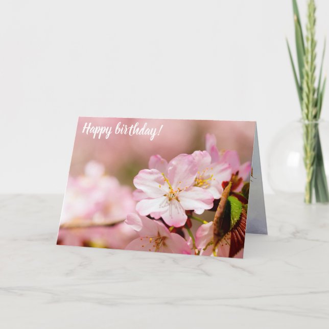 Tarjeta Charmin Sakura Flores En Rosa, Rosa Y Rosa (Anverso)