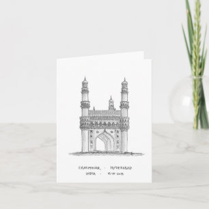 Tarjeta Charminar, Hyderabad, India