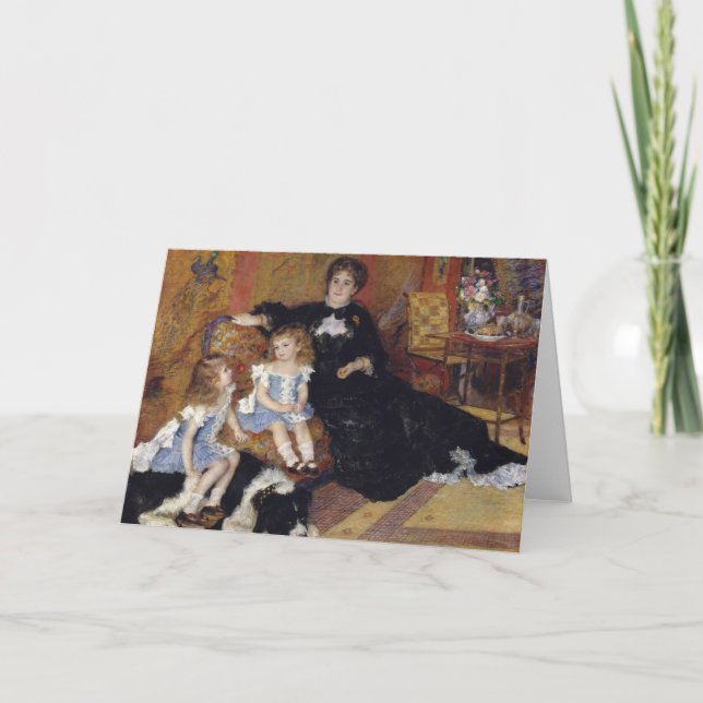 Tarjeta Charpentier por Renoir Impresionist Painting (Anverso)