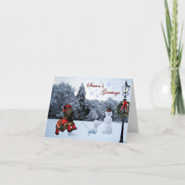 Tarjeta Chase Snowflakes Holiday Card