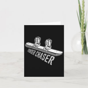 Tarjeta Chaser Chaser Funny Snowboard Child