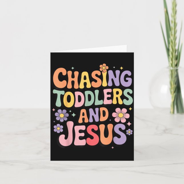 Tarjeta Chasing Toddlers And Jesus  (Anverso)