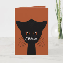 Tarjeta chat noir