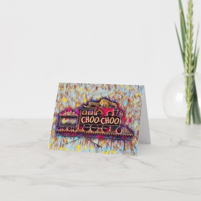 Tarjeta Chattanooga Choo Choo Neon (Anverso)