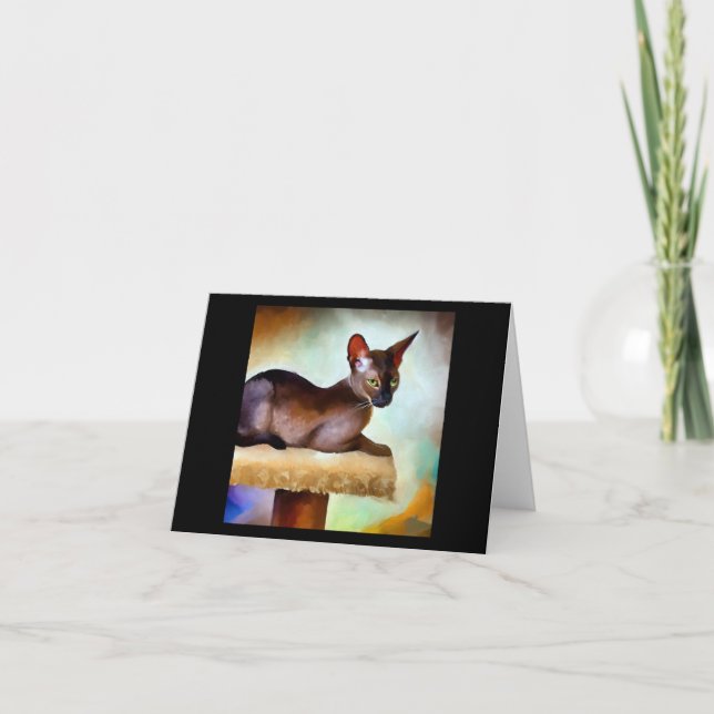 Tarjeta Chausie Cat (Anverso)