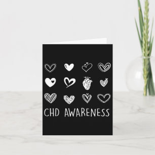 Tarjeta Chd - Conciencia sobre las enfermedades cardíacas 