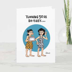 Tarjeta Cheeky 50 cumpleaños