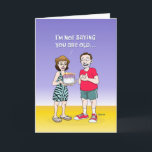 Tarjeta Cheeky 50th Birthday Greeting Card<br><div class="desc">Graciosa tarjeta de felicitación de cumpleaños número 50 para un hombre que cumple 50 años.</div>