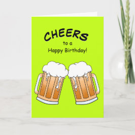 Tarjeta Cheer Beer Friend Birthday Card