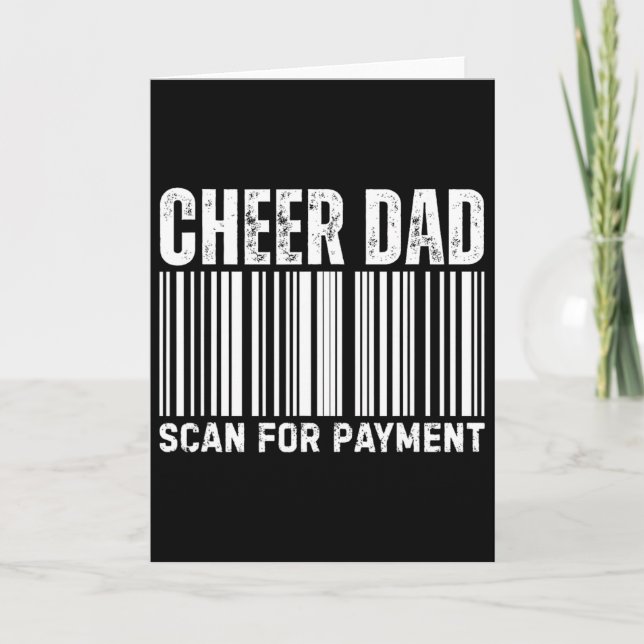 Tarjeta Cheer Dad Scan For Payment Cheerleading  (Anverso)
