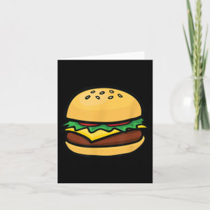Tarjeta Cheeseburger Emoticon Hamburger Cheese Bbq