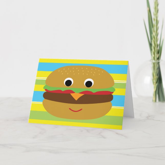 Tarjeta Cheeseburger retro (Anverso)