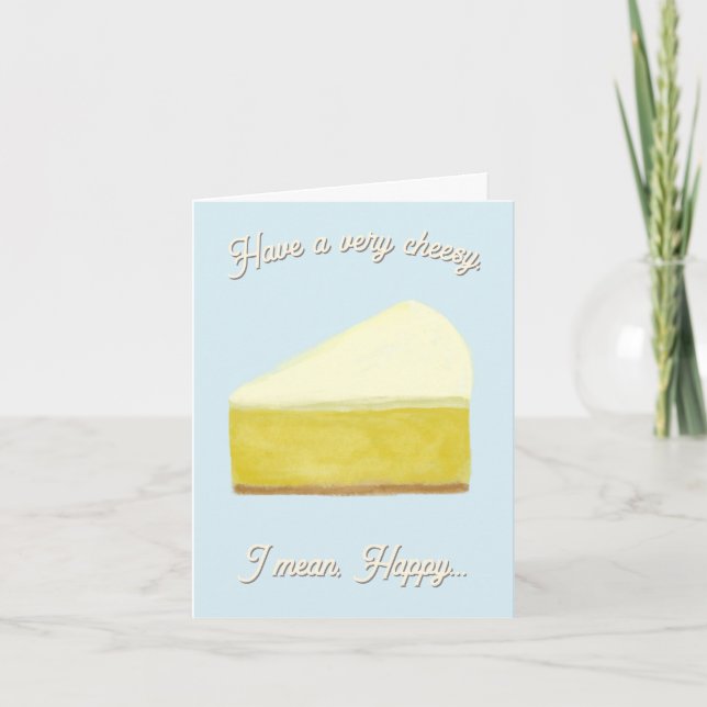 Tarjeta Cheesecake Funny Birday Card (Anverso)