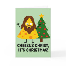 Cheesus Cristo Es Navidad Queso Divertido