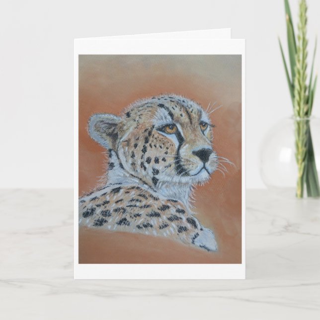Tarjeta Cheeta Study Birday Card (Anverso)