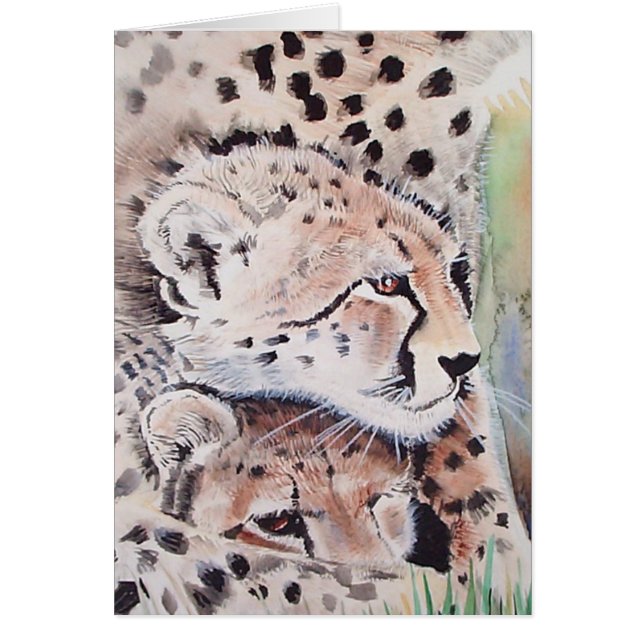 Tarjeta Cheetah de Molly Harrison ~ Blank (Frente)