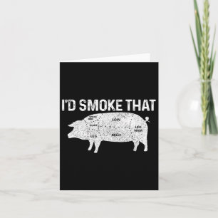 Tarjeta Chef Carnicero Bbq Humaría Esa Grasa Graciosa De C