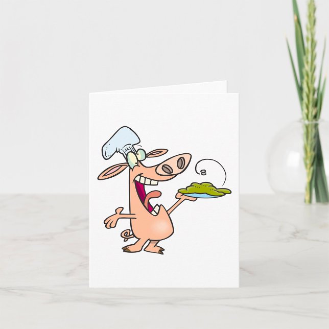 Tarjeta Chef Cerdo Con Comida (Subido por el creador)