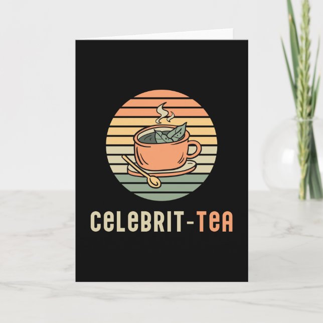 Tarjeta Chef Cocina Cocina Cocina Celebrit Tea Gracioso Re (Anverso)