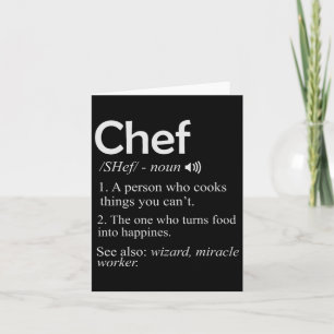 Tarjeta Chef Cook Bbq Funny Tee Guay Cocinar Amor Perfecto