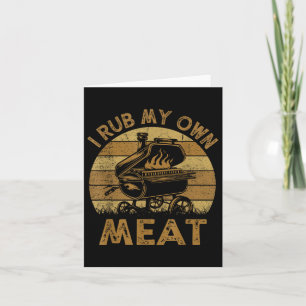 Tarjeta Chef Dad I frotar mi propia carne Bbq Funny Barbeq