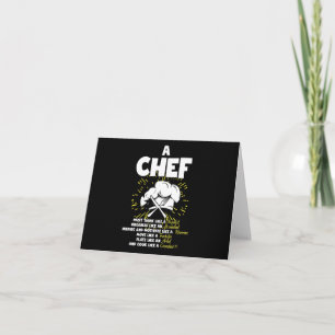 Tarjeta Chef De Instrucción Perfecto Para Cualquier Encarg
