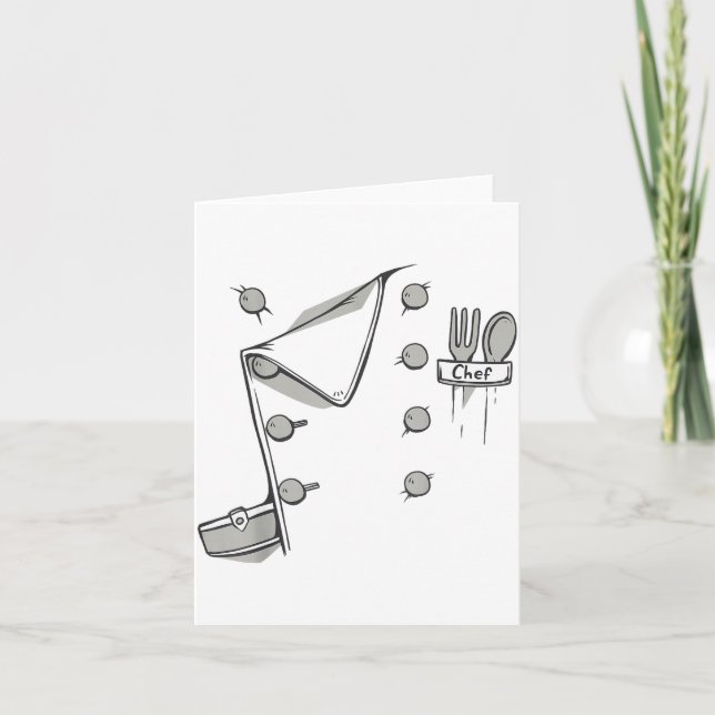 Tarjeta Chef Jacket Chef Costume Cook Cooking Funny Chef G (Anverso)