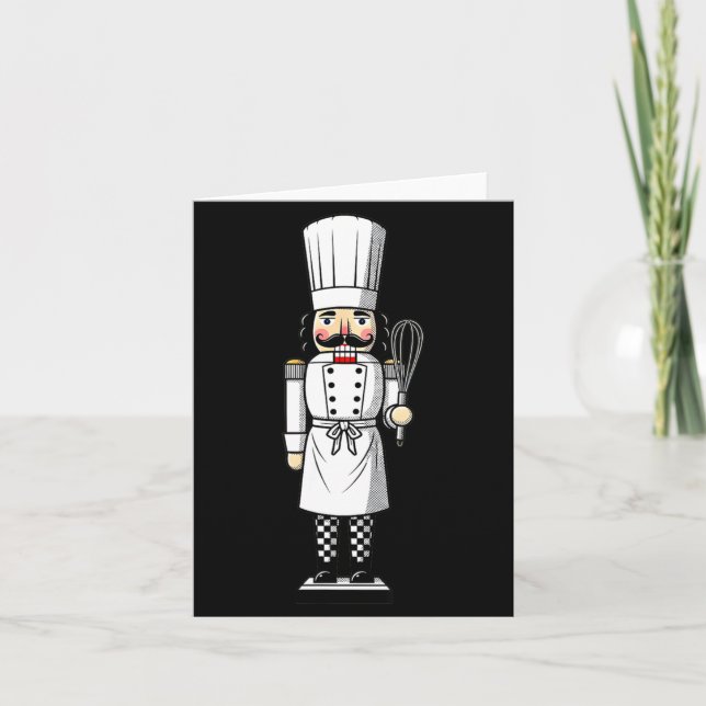 Tarjeta Chef Nutcracker Cook Hat Xmas  (Anverso)