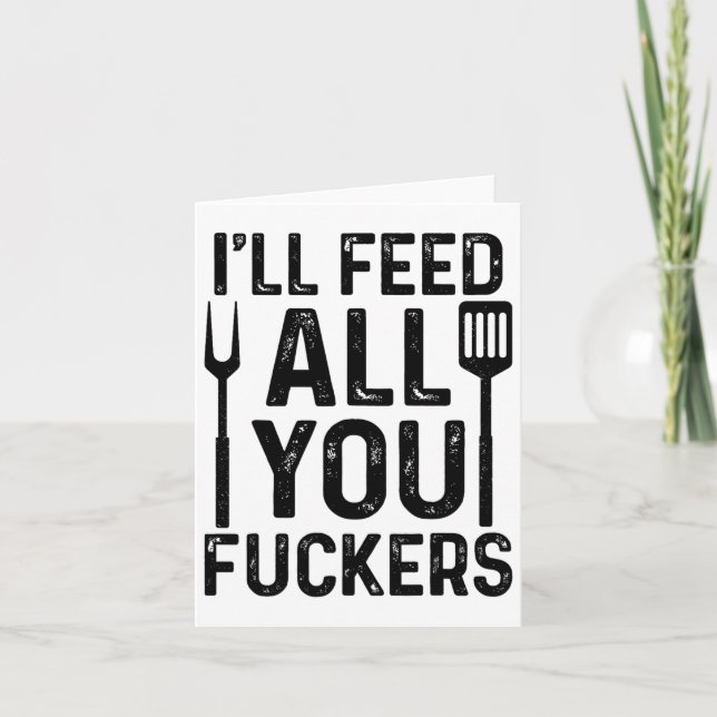 Tarjeta Chef, yo te alimentaré a todos. (Anverso)