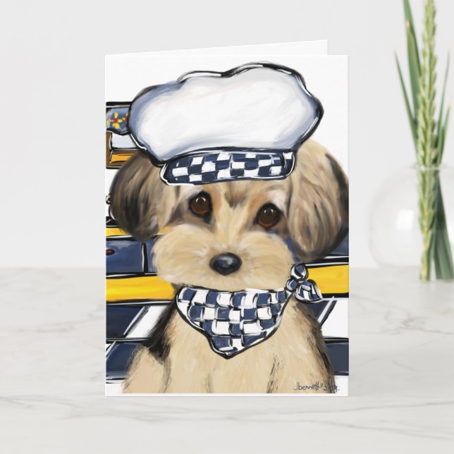 Tarjeta Chef Yorkie (Anverso)