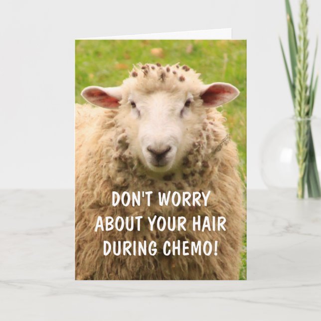 Tarjeta Chemo Support Funny Sheep (Anverso)