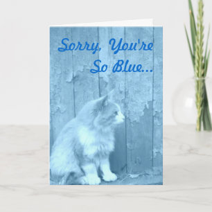 Tarjeta Cheque Up Blue Kitty card