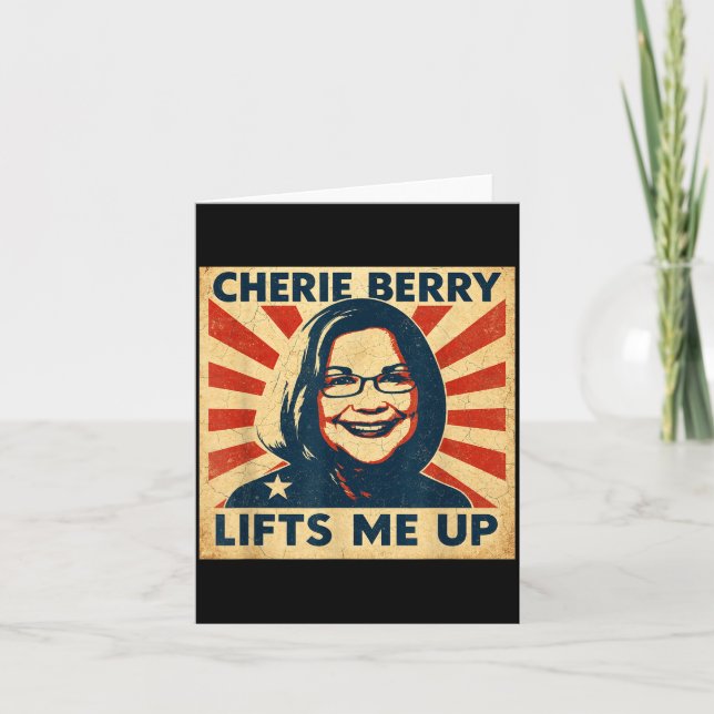 Tarjeta Cherie Berry Lifts Me Up Propaganda Ster Nc Funny  (Anverso)