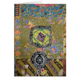 Tarjeta cherokee del edredón