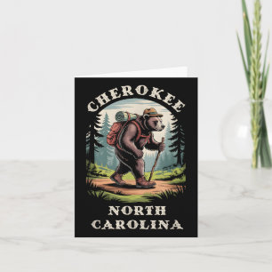 Tarjeta Cherokee, North Carolina Nc Blue Ridge Senking Bea