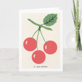 Tarjeta Cherries Retro