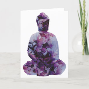 Tarjeta Cherry Blossom Buddha